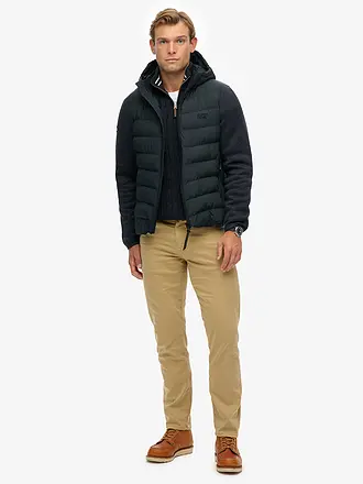 SUPERDRY | Strickjacke HOODED | blau